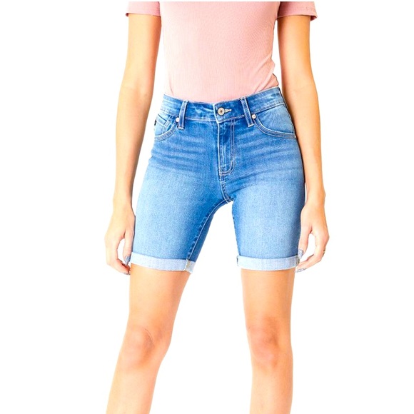 KanCan Pants - Mid Rise Bermuda Shorts